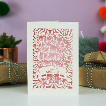 Personalised First Christmas As… Card, 2 of 7