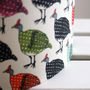 Colourful Guinea Fowl Handmade Stand Lampshade, thumbnail 7 of 8