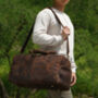 Genuine Leather Gym Bag With Shoes Strorage, thumbnail 4 of 12