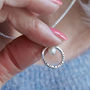Personalised Pearl And Circle Necklace, thumbnail 1 of 8