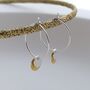 Gold Plated / Sterling Silver Double Disc Hoop Earrings, thumbnail 7 of 7