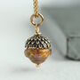Amber Acorn Necklace, thumbnail 1 of 6