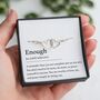 You Are Enough, Inspirational Heart Bracelet Gift, thumbnail 1 of 8