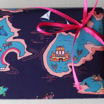 Fantasy Map Illustrated Wrapping Paper, 2 of 4