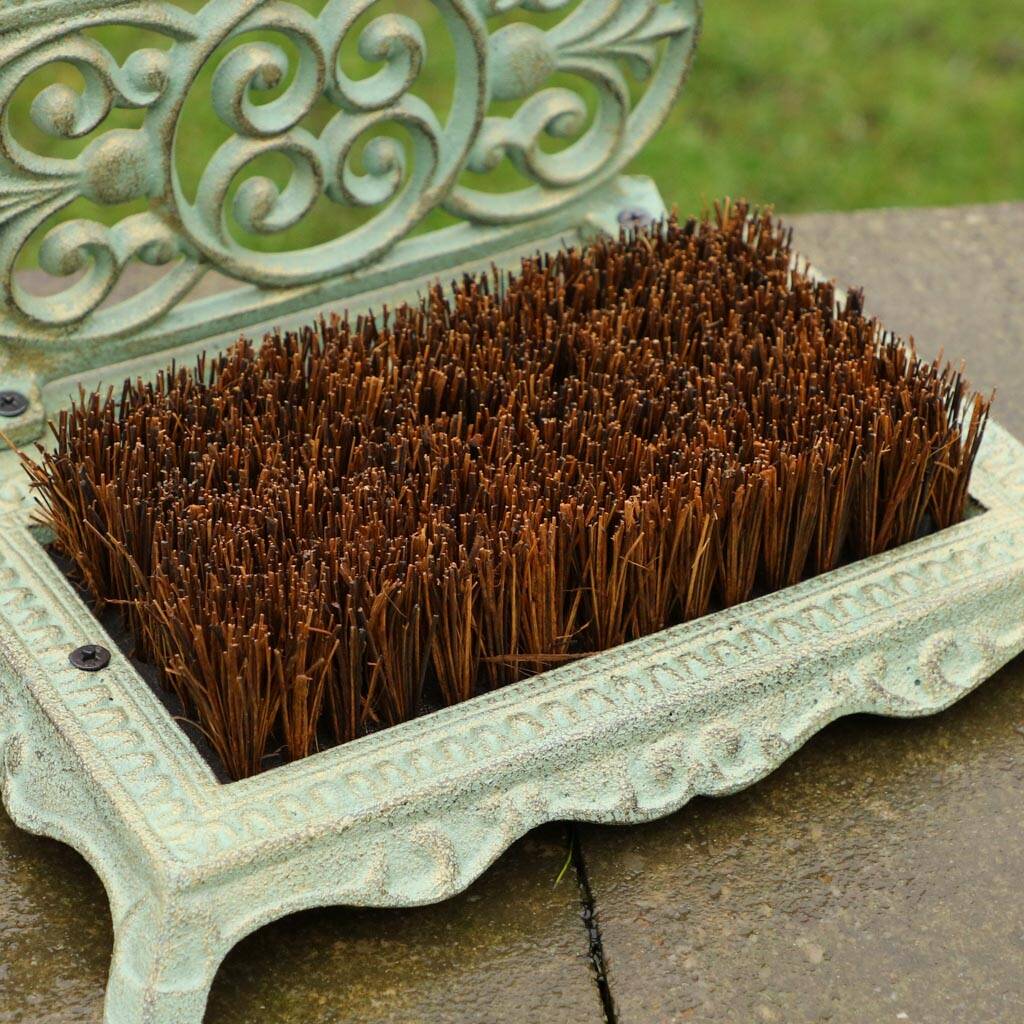 Antique Cast Iron Garden Boot Brush And Scraper By Dibor