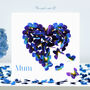 Mum Butterfly Forget Me Not Heart Birthday Card, thumbnail 1 of 11