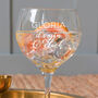 Personalised Engraved It’s Gin O’clock Gin Goblet For Friend, thumbnail 1 of 4
