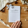 Personalised Names Wedding Day Card For The Newly Weds, thumbnail 1 of 3