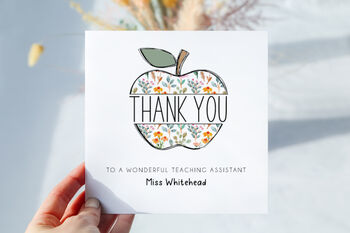 Thank You Teacher/Teaching Assistant, Apple Design, 2 of 2