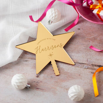 Personalised Family Christmas Tree Star Topper, 7 of 7