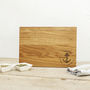 Anchor Personalised Oak Chopping Serving Board, thumbnail 2 of 3