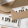 Personalised Spa Day Voucher For Mum Gold Foil, thumbnail 8 of 9