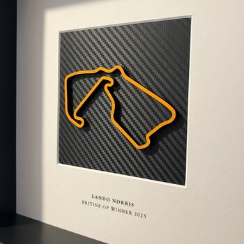 Lando British Grand Prix 2025 Winner Track Frame, 3 of 4