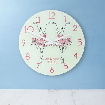 Personalised Ballet Studio Wall Clock, 6 of 10