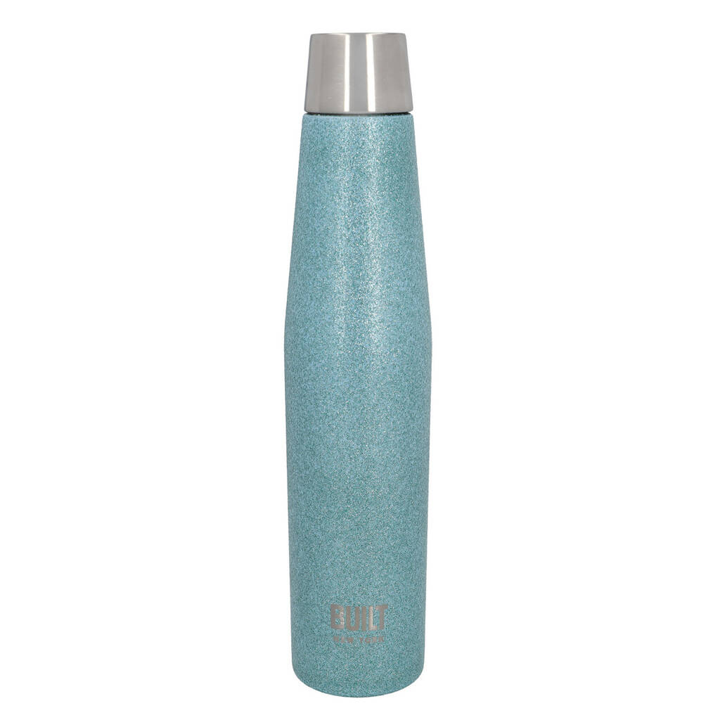 Glitter Water Bottle 540ml Various Colours By Distinctly Living