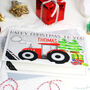 Personalised Red Tractor Christmas Card, thumbnail 4 of 6