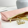 Blush Pink Leather Pencil Case, thumbnail 9 of 10