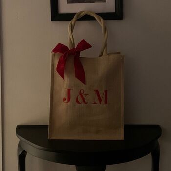 Personalised Boutique Jute Shopper, 3 of 3