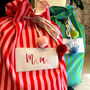 Luxury Striped Personalised Christmas Sack, thumbnail 3 of 8