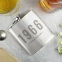 Personalised Date And Name Engraved Stainless Steel Hip Flask, thumbnail 6 of 6