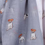 Jack Russell Print Scarf, thumbnail 3 of 5