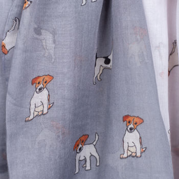 Jack Russell Print Scarf, 3 of 5
