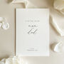 Luxury 'Letter To My Mum And Dad On My Wedding Day' Card, Elegant Calligraphy Design, thumbnail 8 of 11