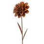 Handcrafted Rusted Metal Flower Stake, thumbnail 2 of 2