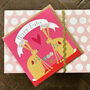 Easter Bunnies Greetings Card, thumbnail 1 of 5