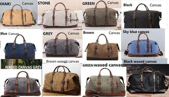 Canvas Classic Holdall Personalised Bag, 2 of 12