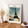 Paris Eiffel Tower, Colour Palette Print, thumbnail 2 of 4