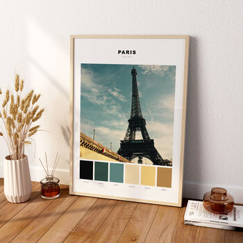 Paris Eiffel Tower, Colour Palette Print, 2 of 4
