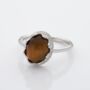 Tiger Eye Gemstone 925 Sterling Silver Ring, thumbnail 3 of 5