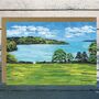 Trelissick Gardens, Cornwall, Paper Collage Art Card, thumbnail 1 of 4