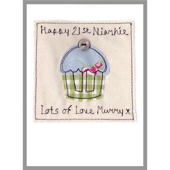 Personalised 21st Birthday Cupcake Card For Her, 3 of 8