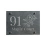 Personalised Floral Slate House Sign, thumbnail 3 of 3