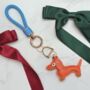 Dachshund Keyring With Braided Strap – Cute Sausage Dog Lover Stocking Filler Two Colour Options, thumbnail 2 of 9