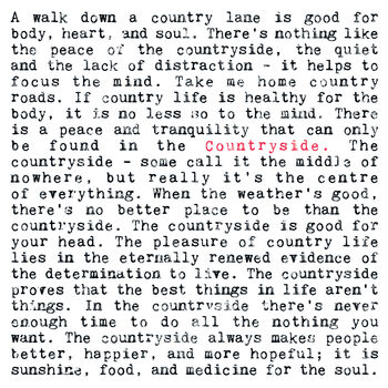 Countryside Quotes Gift Print, 2 of 10
