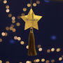 Personalised Golden Star Christmas Tree Decoration, thumbnail 4 of 9