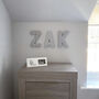 Grey Full Name Fabric Letters, thumbnail 1 of 7