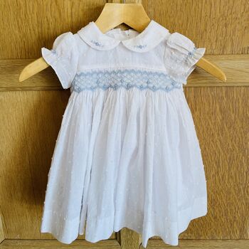 Hand Smocked Traditional Special Occasion Dress, 4 of 8