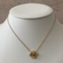 Gold Single Clover Necklace, thumbnail 1 of 4