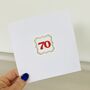 70th Handmade Card, thumbnail 1 of 3