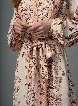 Aubrieta Floral Print Midi Dress, 3 of 4