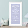 Personalised New Baby Boy Birth Print, thumbnail 3 of 5