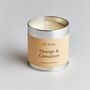 Orange And Cinnamon Scented Tin Candle, thumbnail 2 of 4