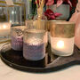 Sky High Gold And White Glass Tea Light Holder, thumbnail 4 of 5