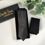 Luxury Black Silk Neck Tie – Timeless And Elegant, thumbnail 3 of 8