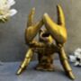 Drunken Lobster Wine Bottle Holder Gold Freestanding, thumbnail 5 of 12