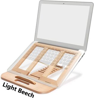 Adjustable Wooden Laptop Riser Stand, 11 of 12